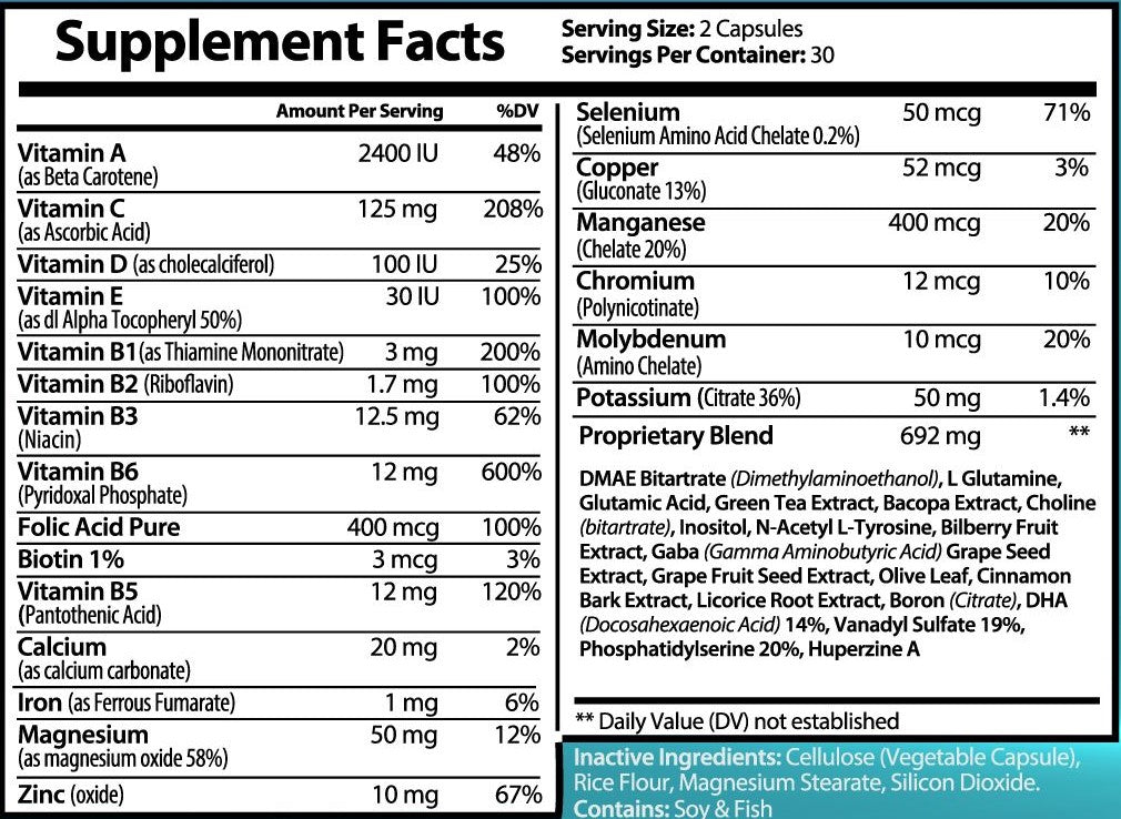 ULTRA FOCUS + BRAIN AND FOCUS FORMULA